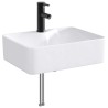Lavabo de salle de bains Noir Mat 48,5 x 37,5 x 13 cm métal 628692628692