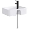 Lavabo de salle de bains Noir Mat 48,5 x 37,5 x 13 cm métal 628692628692