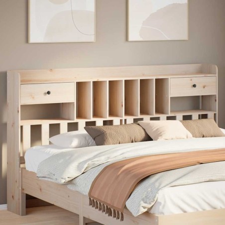 Tête de lit avec rangement 180 cm bois massif de pin 628697628697