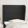 Tête de lit avec oreilles Noir 103x23x118/128 cm Similicuir 628698628698