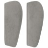 Tête de lit avec oreilles Gris clair 103x23x78/88 cm Velours 628701628701