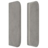Tête de lit avec oreilles Gris clair 103x16x78/88 cm Velours 628702628702
