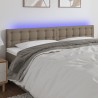 Tête de lit à LED Taupe 180x5x78/88 cm Tissu 628705628705