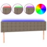 Tête de lit à LED Taupe 180x5x78/88 cm Tissu 628705628705