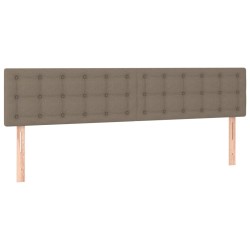 Tête de lit à LED Taupe 180x5x78/88 cm Tissu 628705628705