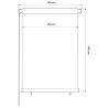Store roulant d'extérieur 105 (l) x 140 (H) cm noir 628706628706