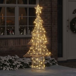 Sapin de Noël avec 240 LED Blanc chaud 181 cm PET 628711628711