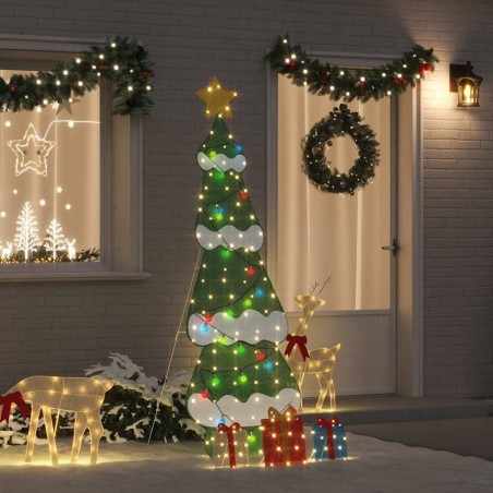 Sapin de Noël lumineux avec 3 boîtes-cadeaux 2D blanc chaud 628712628712