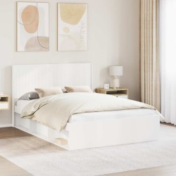 Tête de lit Blanc Bois d'ingénierie 628723628723