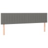 Tête de lit à LED Gris foncé 180x5x78/88 cm Tissu 628725628725