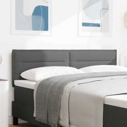 Tête de lit Gris foncé 144 cm tissu 628728628728