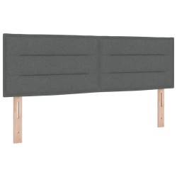 Tête de lit Gris foncé 144 cm tissu 628728628728