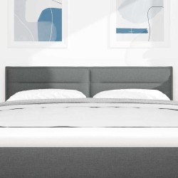 Tête de lit Gris foncé 144 cm tissu 628728628728