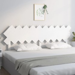 Tête de lit Blanc 196x3x80,5 cm Bois massif de pin 628729628729