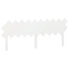 Tête de lit Blanc 196x3x80,5 cm Bois massif de pin 628729628729