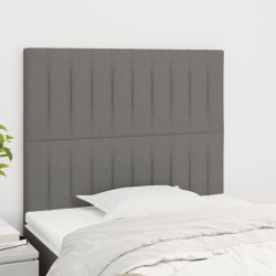Tête de lit Gris foncé 90x5x118/128 cm Tissu 628734628734