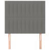 Tête de lit Gris foncé 90x5x118/128 cm Tissu 628734628734