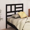 Tête de lit Noir 96x4x104 cm Bois massif de pin 628735628735