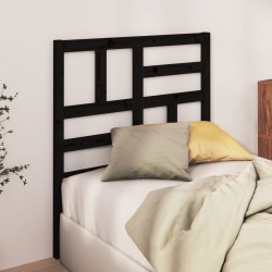 Tête de lit Noir 96x4x104 cm Bois massif de pin 628735628735