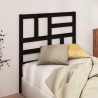 Tête de lit Noir 96x4x104 cm Bois massif de pin 628735628735