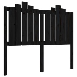 Tête de lit Noir 126x4x110 cm Bois massif de pin 628736628736