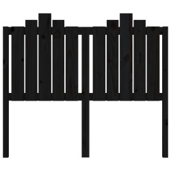 Tête de lit Noir 126x4x110 cm Bois massif de pin 628736628736
