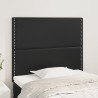 Tête de lit Noir 100x5x118/128 cm Similicuir 628737628737