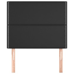 Tête de lit Noir 100x5x118/128 cm Similicuir 628737628737