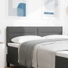 Tête de lit LED avec bandes LED Gris foncé 144 cm tissu 628738628738