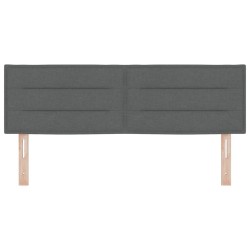 Tête de lit LED avec bandes LED Gris foncé 144 cm tissu 628738628738