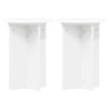 Support de Plante 2 pcs Blanc Ø29,5 x 40 cm Bois d'ingénierie 628739628739