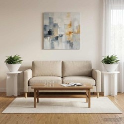 Support de Plante 2 pcs Blanc Ø29,5 x 40 cm Bois d'ingénierie 628739628739