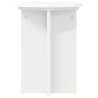 Support de Plante 2 pcs Blanc Ø29,5 x 40 cm Bois d'ingénierie 628739628739