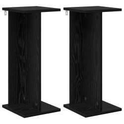 Support de Plante 2 pcs Chêne Noir 25 x 25,5 x 60,5 cm 628740628740