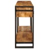 Tables console avec tiroir 2 pcs Marron Bois de mangue massif 628744628744