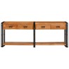 Tables console avec tiroir 2 pcs Marron Bois d'Acacia Massif 628745628745