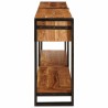 Tables console avec tiroir 2 pcs Marron Bois d'Acacia Massif 628745628745
