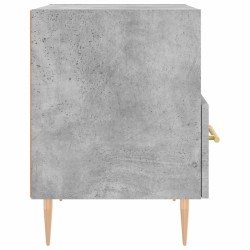 Table de chevet gris béton 40x35x47,5 cm bois d’ingénierie 628747628747