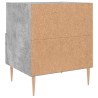 Table de chevet gris béton 40x35x47,5 cm bois d’ingénierie 628747628747
