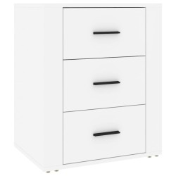 Table de chevet Blanc 50x36x60 cm Bois d'ingénierie 628749628749