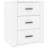 Table de chevet Blanc 50x36x60 cm Bois d'ingénierie 628749628749