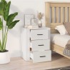 Table de chevet Blanc 50x36x60 cm Bois d'ingénierie 628749628749