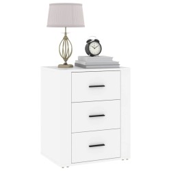 Table de chevet Blanc 50x36x60 cm Bois d'ingénierie 628749628749