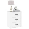 Table de chevet Blanc 50x36x60 cm Bois d'ingénierie 628749628749