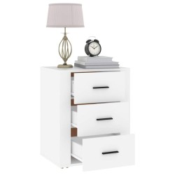 Table de chevet Blanc 50x36x60 cm Bois d'ingénierie 628749628749