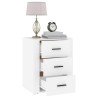 Table de chevet Blanc 50x36x60 cm Bois d'ingénierie 628749628749