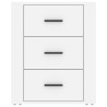 Table de chevet Blanc 50x36x60 cm Bois d'ingénierie 628749628749
