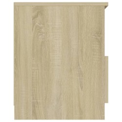 Tables de chevet 2pcs chêne sonoma 40x40x50cm bois d'ingénierie 628751628751