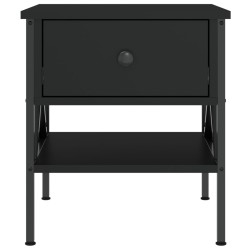 Table de chevet noir 40x42x45 cm bois d’ingénierie 628752628752
