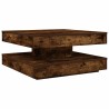 Table basse rotative à 360 degrés chêne fumé 70x70x34,5 cm 628753628753